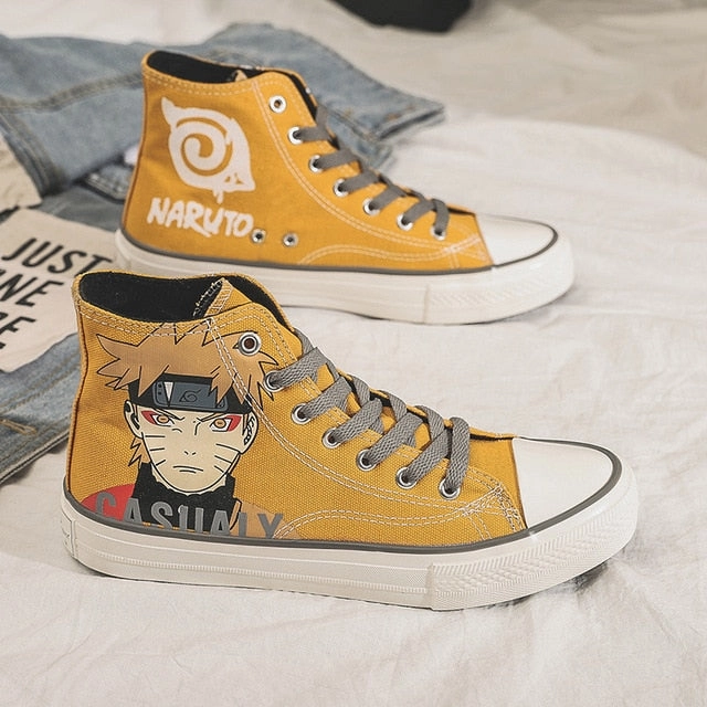 Anime Naruto Canvas Shoes Sasuke Men Vulcanized Shoes Kakashi Sneakers Gaara  Madara Pain Cosplay School  Outdoor Travel Shoes