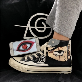 Anime Naruto Canvas Shoes Sasuke Men Vulcanized Shoes Kakashi Sneakers Gaara  Madara Pain Cosplay School  Outdoor Travel Shoes