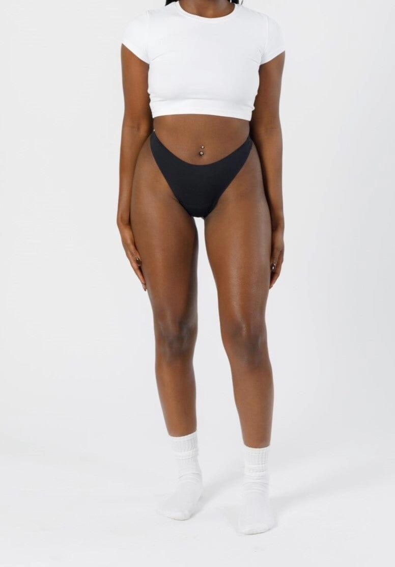 Cameltoe Coverage Thong Black