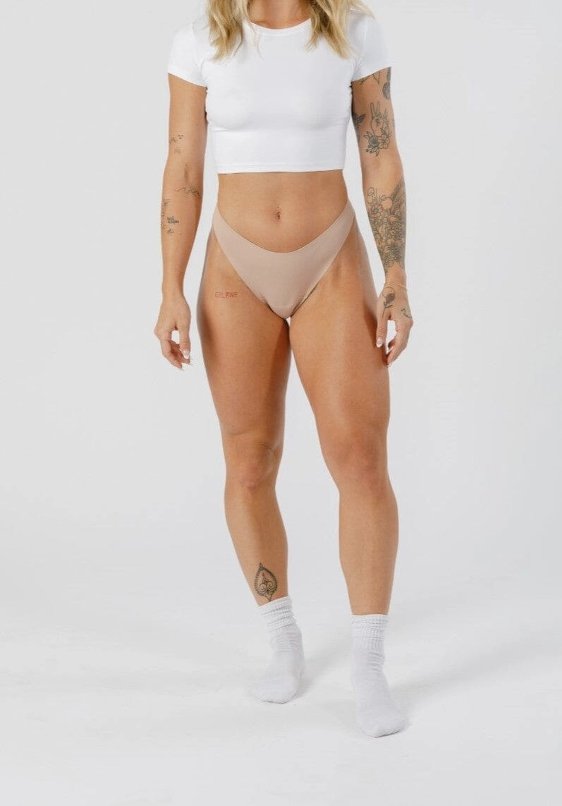 Cameltoe Coverage Thong Latte