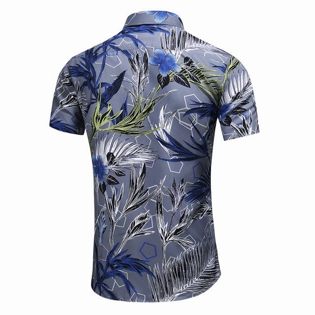 DESIGN SHORT SLEEVE CASUAL SHIRT MEN'S PRINT BEACH BLOUSE NEW SUMMER MEN'S SHIRTS