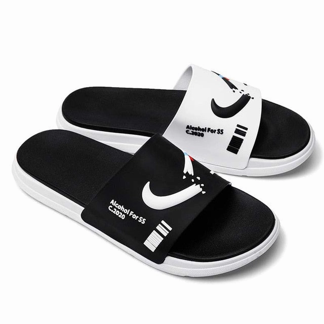 EVA Men Slider Slippers Fashion Casual Shoes Non-slip Slides Bathroom Summer Sandals Soft Sole Flip Flops Men