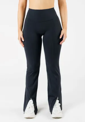 FormLux Front Slit Sculptseam? Plus Flare Legging 32" Black