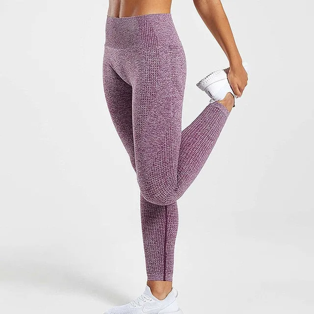 HIGH WAIST SEAMLESS LEGGINGS PUSH UP LEGGINGS SPORTS WOMEN FITNESS RUNNING YOGA PANTS ENERGY SEAMLESS LEGGINGS GYM GIRLS LEGGINS