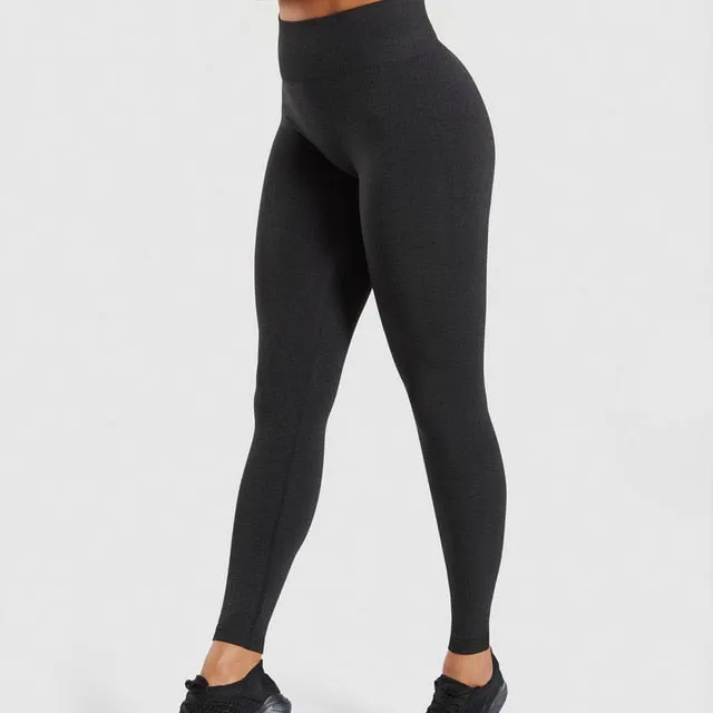 HIGH WAIST SEAMLESS LEGGINGS PUSH UP LEGGINGS SPORTS WOMEN FITNESS RUNNING YOGA PANTS ENERGY SEAMLESS LEGGINGS GYM GIRLS LEGGINS
