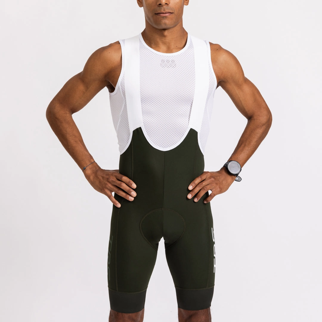 Men's Pro Bibs High Waist | Dark Green