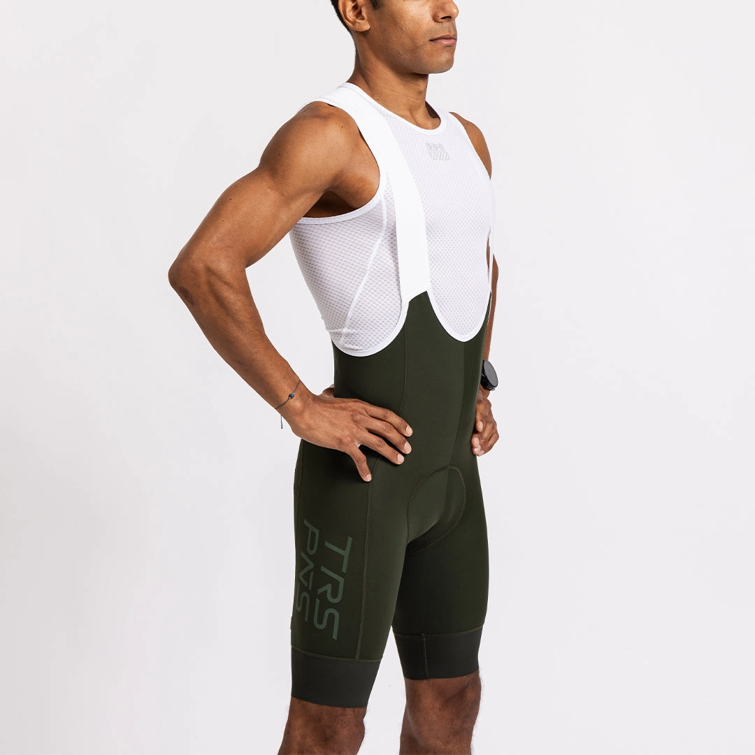 Men's Pro Bibs High Waist | Dark Green