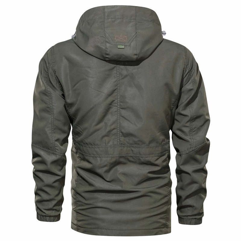 MEN TACTICAL AUTUMN QUICK DRY MILITARY WATERPROOF CASUAL ZIPPER MALE AMY COAT WINDBREAKER JACKET