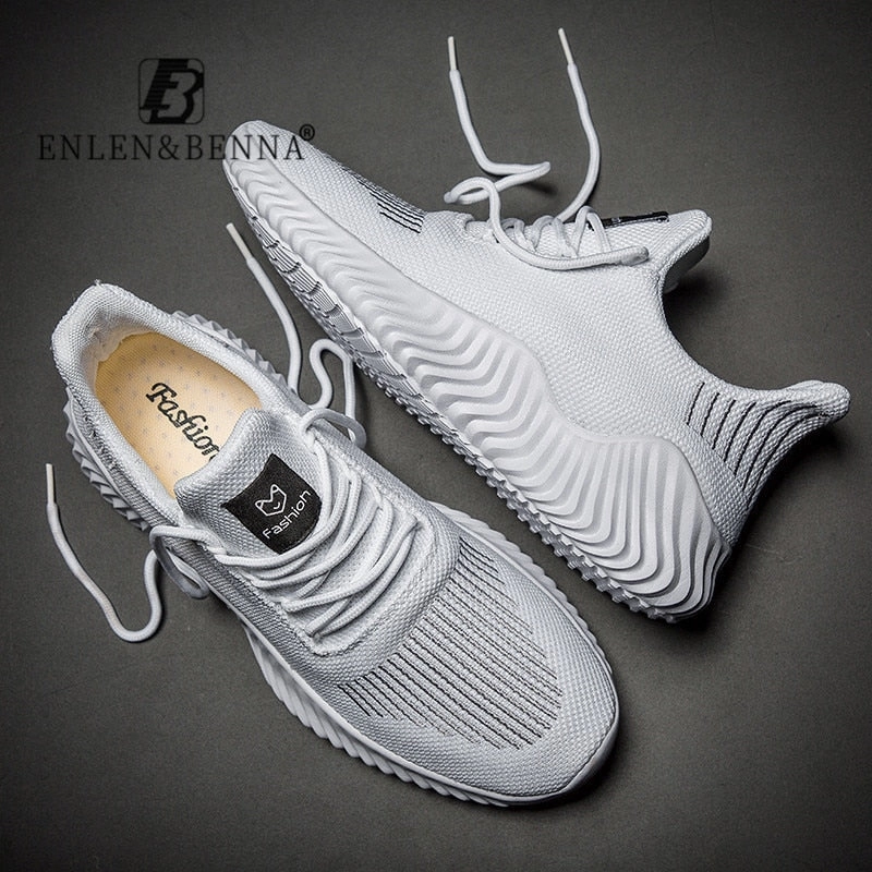 New 2020 Casual Shoes Men Lightweight Lace Up Men Shoes Breathable Mesh Adult Footwear Sport Sneakers Male Comfort Zapatillas