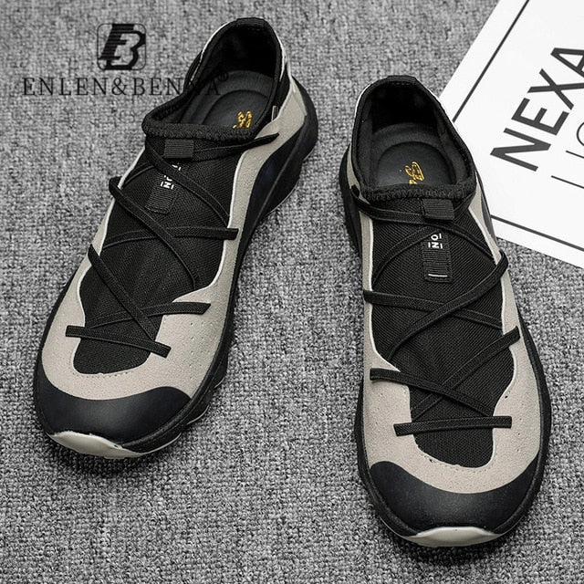 New Casual Running Shoes Men Lightweight Lace Up Men Sneakers Breathable Mesh Adult Footwear Sport Male Shoes Comfort Non Slip