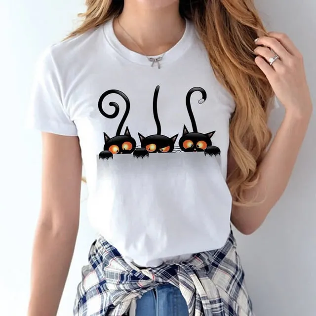 PRINTING T SHIRT SUMMER WOMEN SHORT SLEEVE LEISURE TOP TEE CASUAL LADIES FEMALE T SHIRTS  PLUS SIZE WOMEN CLOTHING