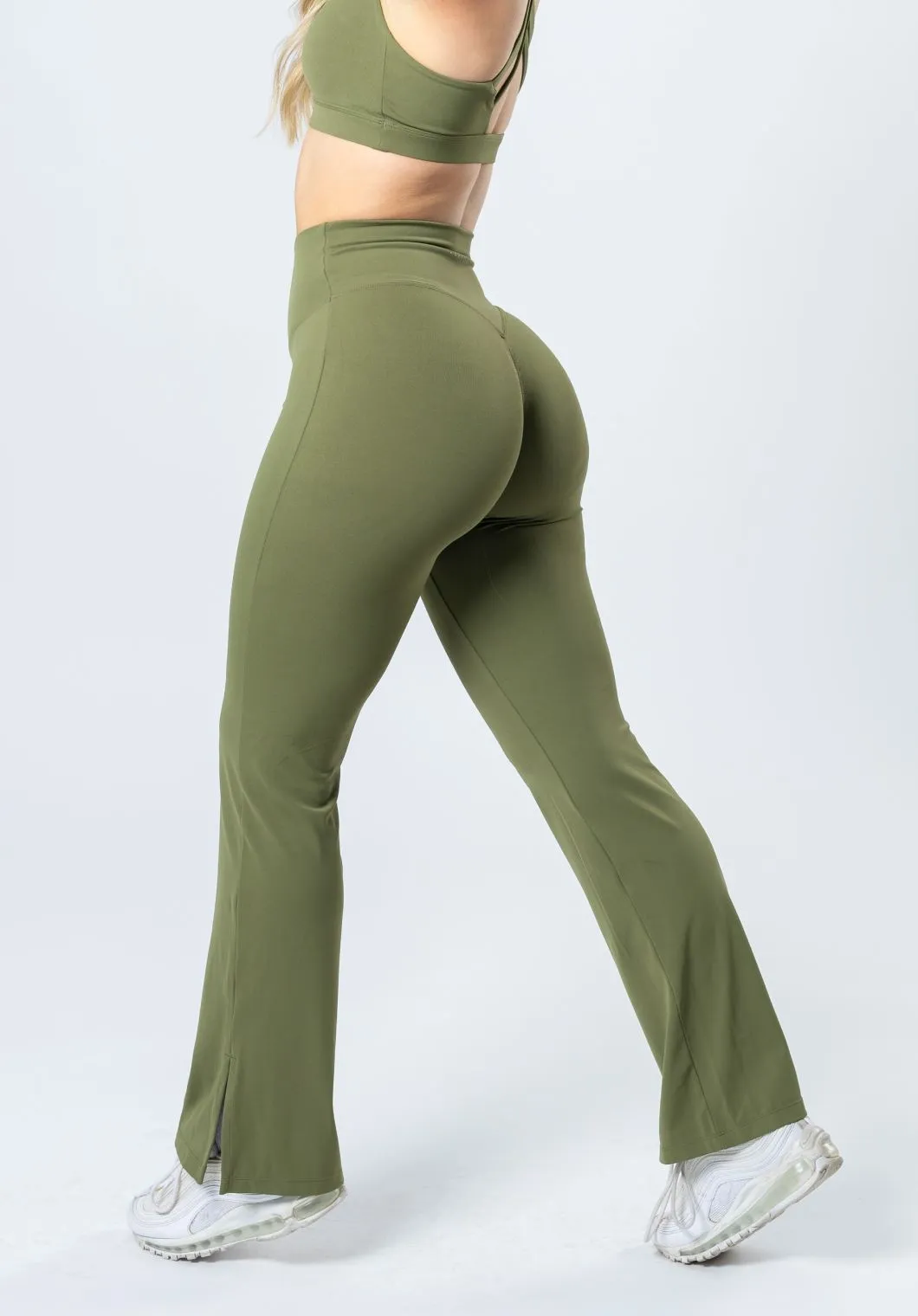 RecStretch Original Sculptseam? Plus Flare Legging 31" Olive