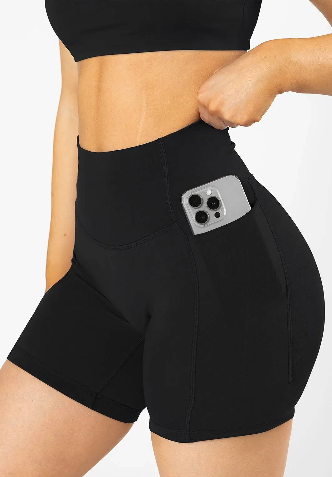 Reluna? Empower Sculptseam? Pocket Short 6?? Black