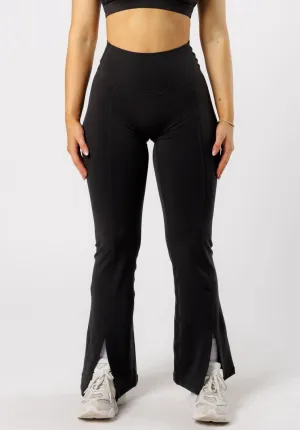 Reluna? Front Slit Sculptseam? Flare Leggings 31" Black