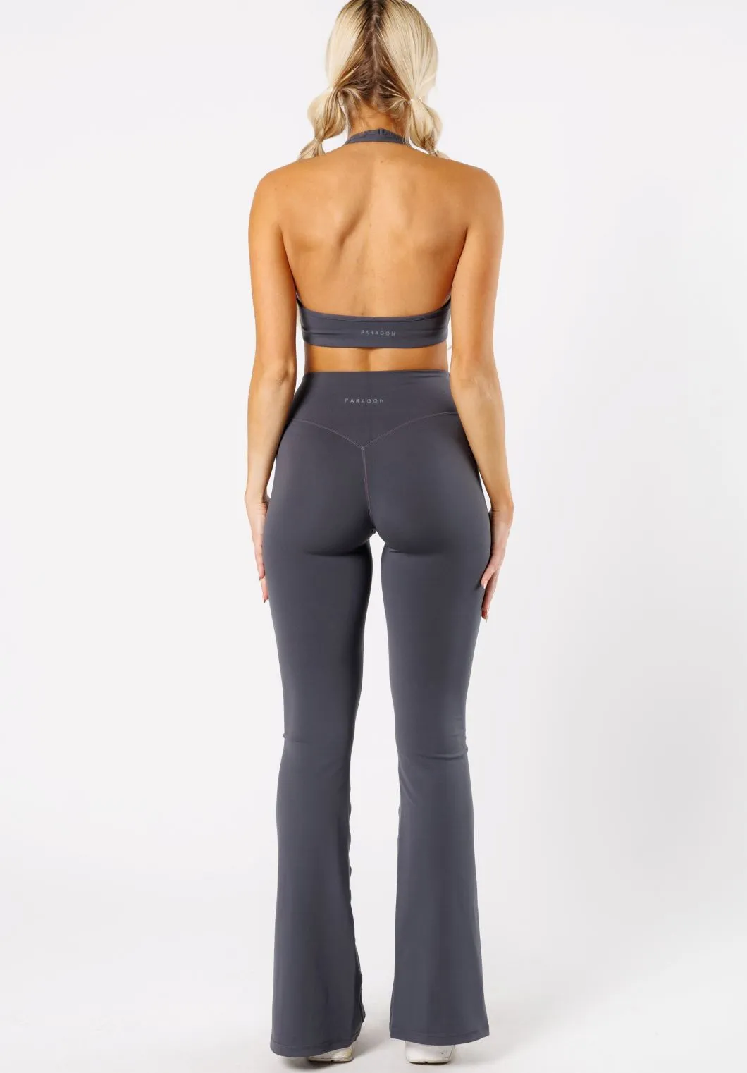 Reluna? Front Slit Sculptseam? Flare Leggings 34" Phantom