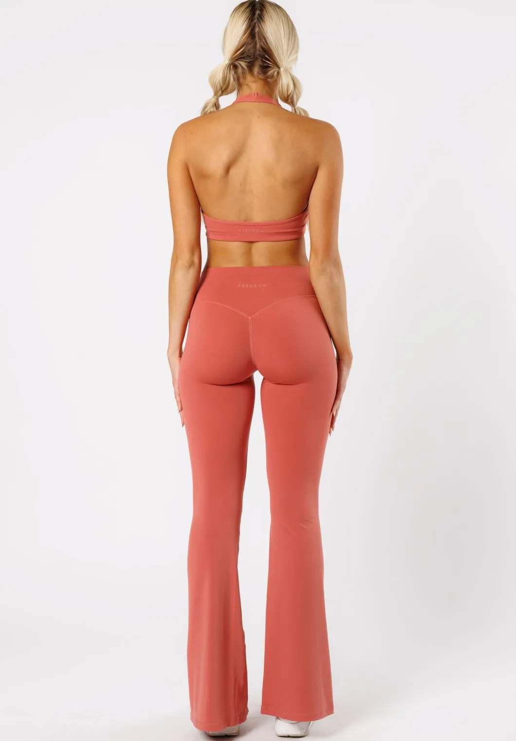 Reluna? Front Slit Sculptseam? Flare Leggings 34" Terra