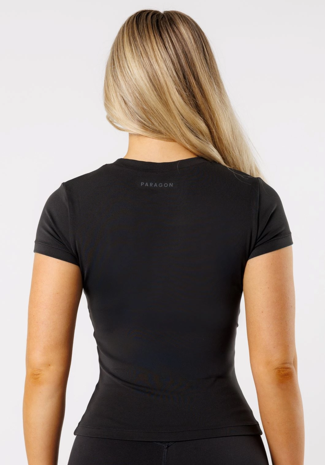 Reluna? Full Length Short Sleeve Top Black
