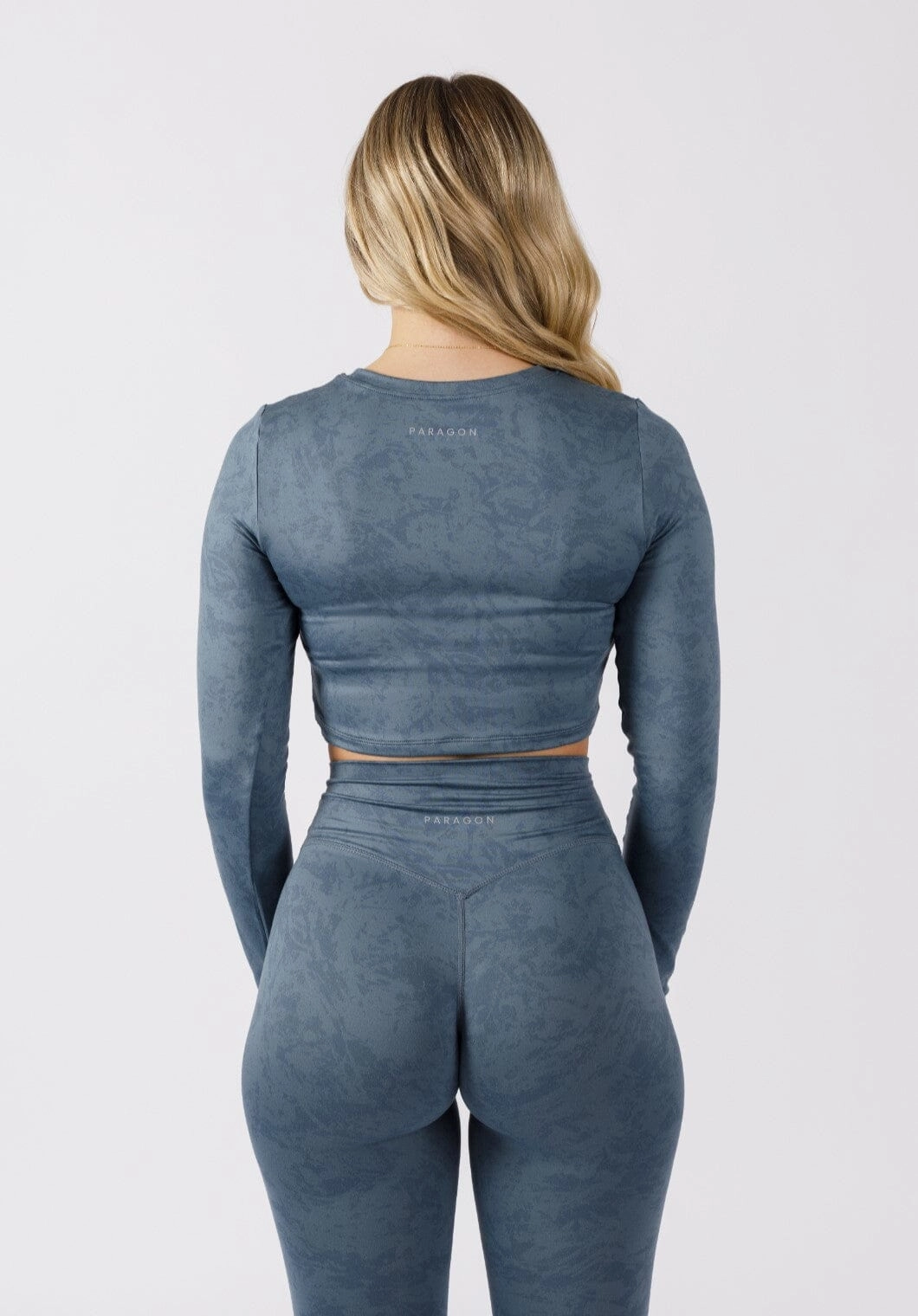 Reluna? Long Sleeve Crop Slate