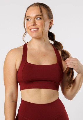 Reluna? Refined Square Bra Red Velvet