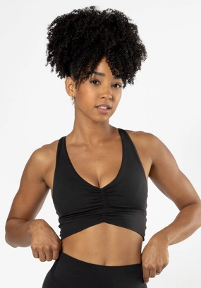 Reluna Ruched Bra Black