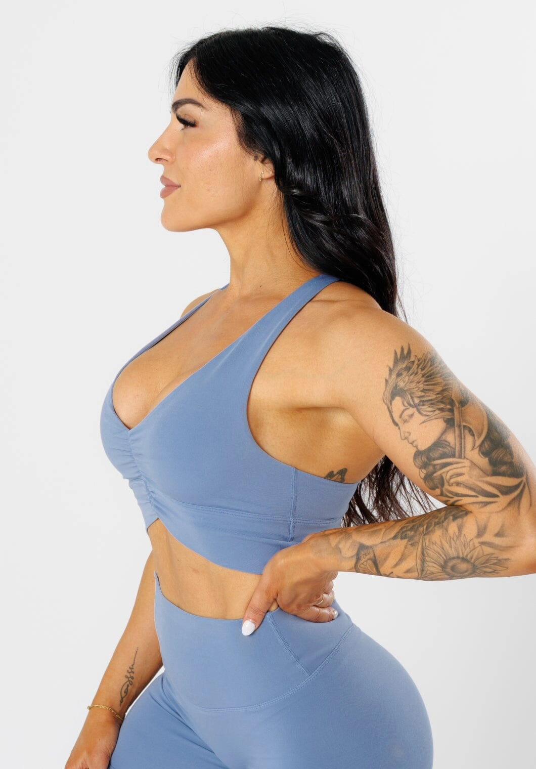 Reluna Ruched Bra Blue Bird