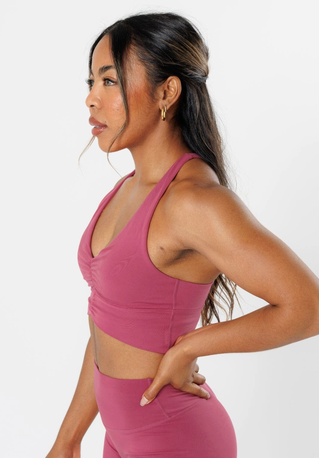 Reluna Ruched Bra Raspberry