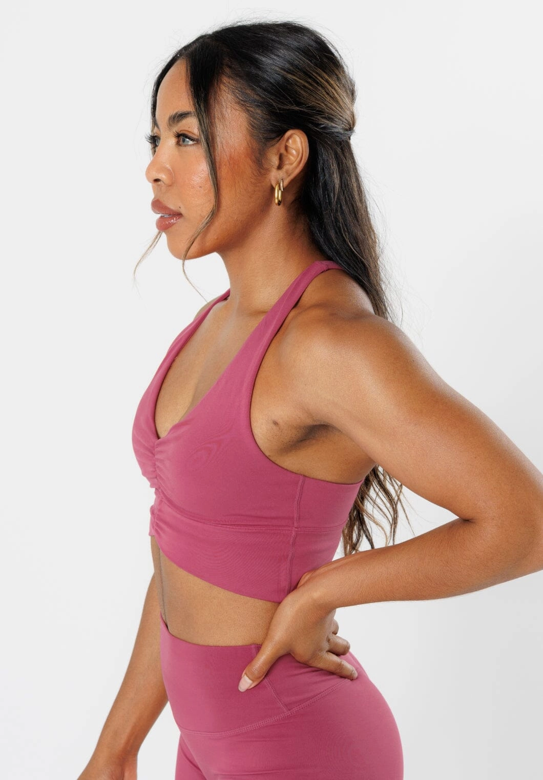 Reluna Ruched Bra Raspberry