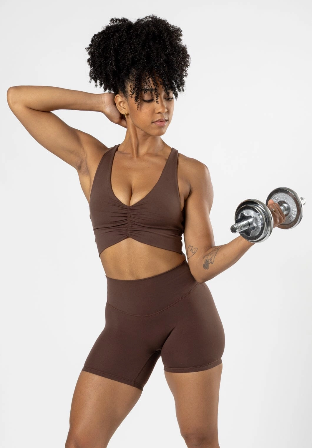 Reluna Ruched Bra Walnut