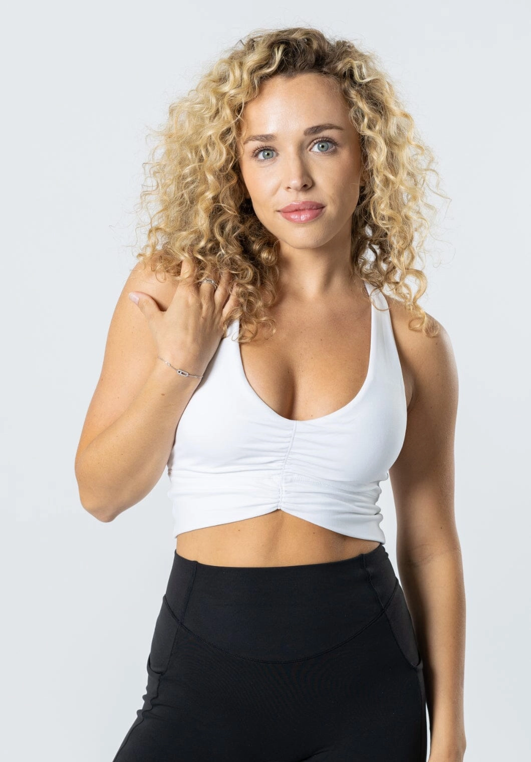 Reluna Ruched Bra White