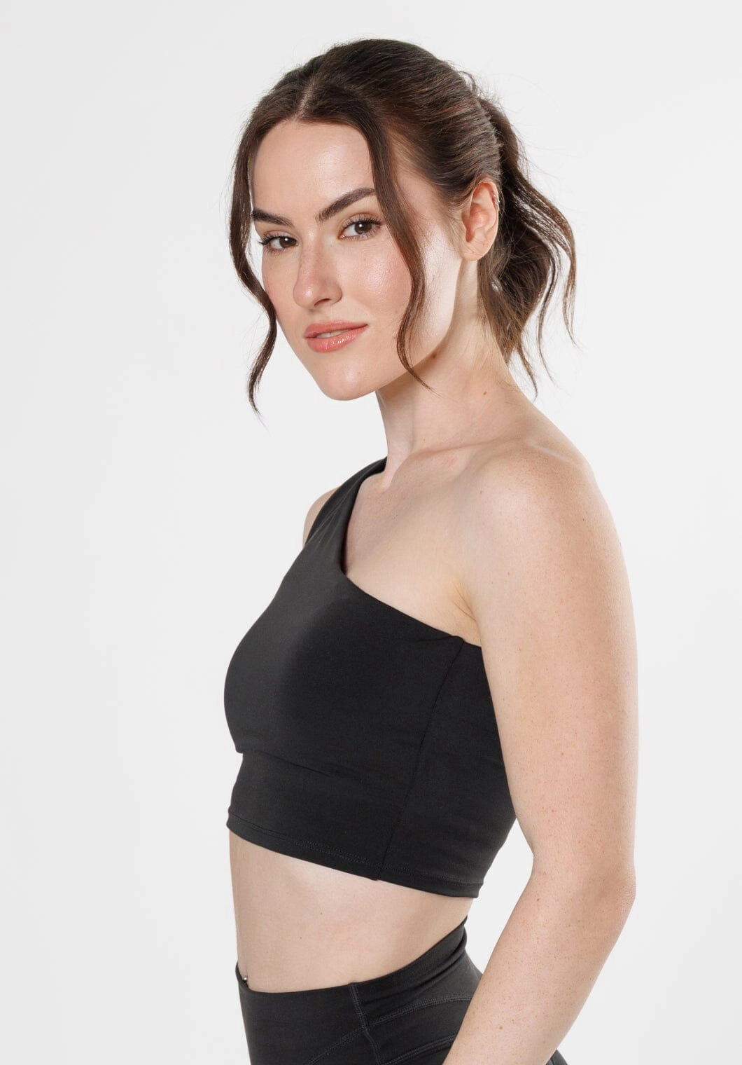 Reluna? Single Shoulder Brami Black