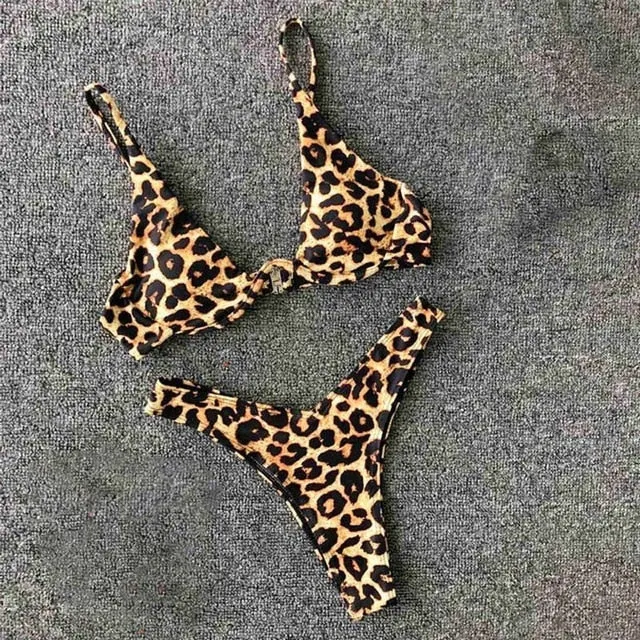 WOMEN PUSH UP BANDAGE BIKINI SOLID COLOR SWIMSUIT LOW WAIST TRIANGLE SWIMWEAR SEXY BATHING SUIT