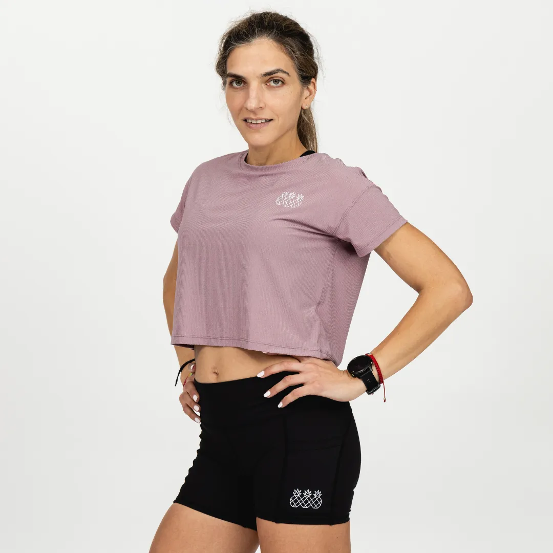 Women's Dry Fit Crop Top | Pink