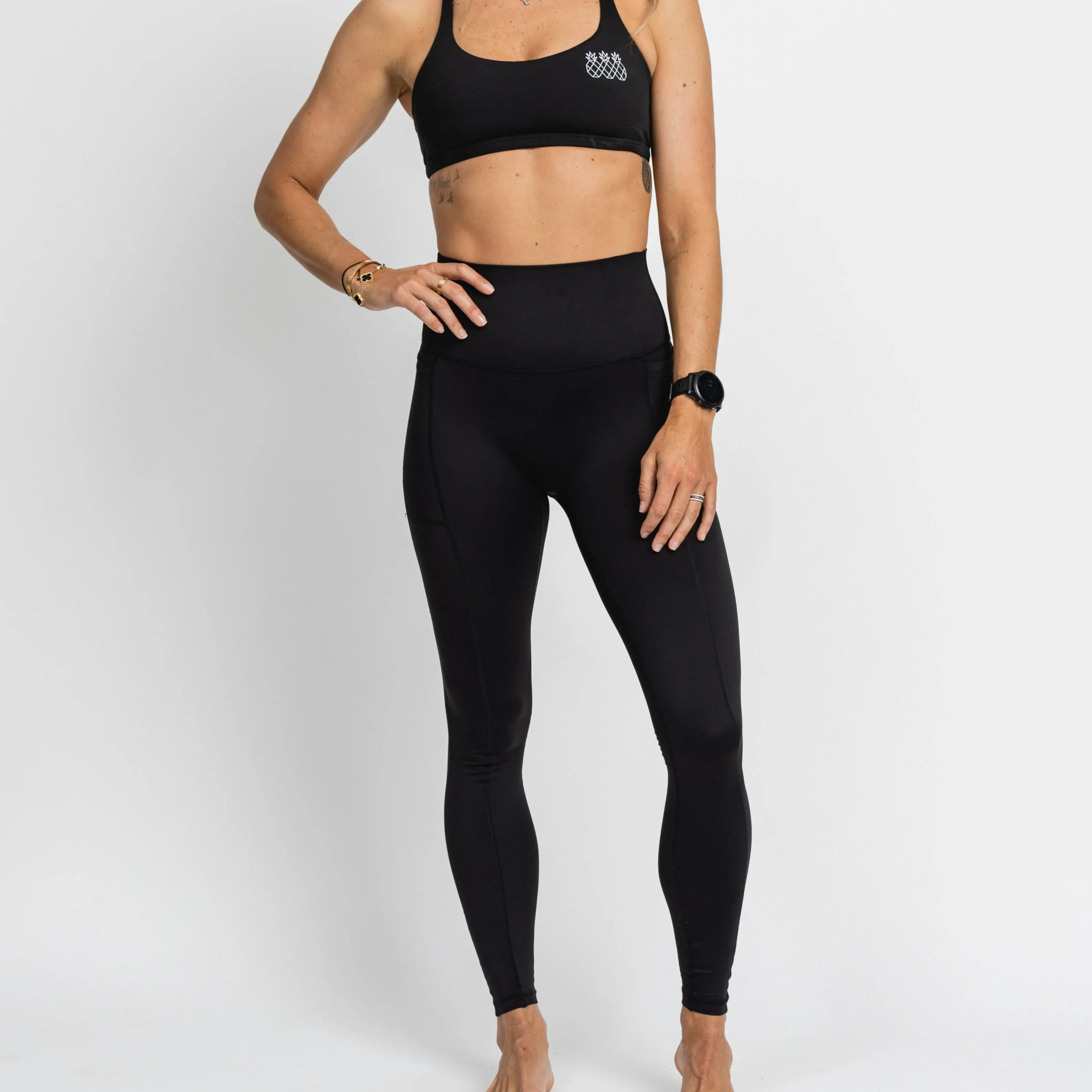 Women's Finesse Leggings With Pockets |  Black